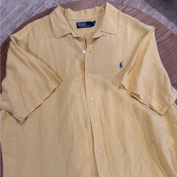 Vintage Polo by Ralph Lauren Shirt in Sunny Yellow - Picture 2 of 3